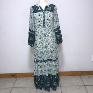 New Bohemian Gypsy Floral Maxi Beach Dress